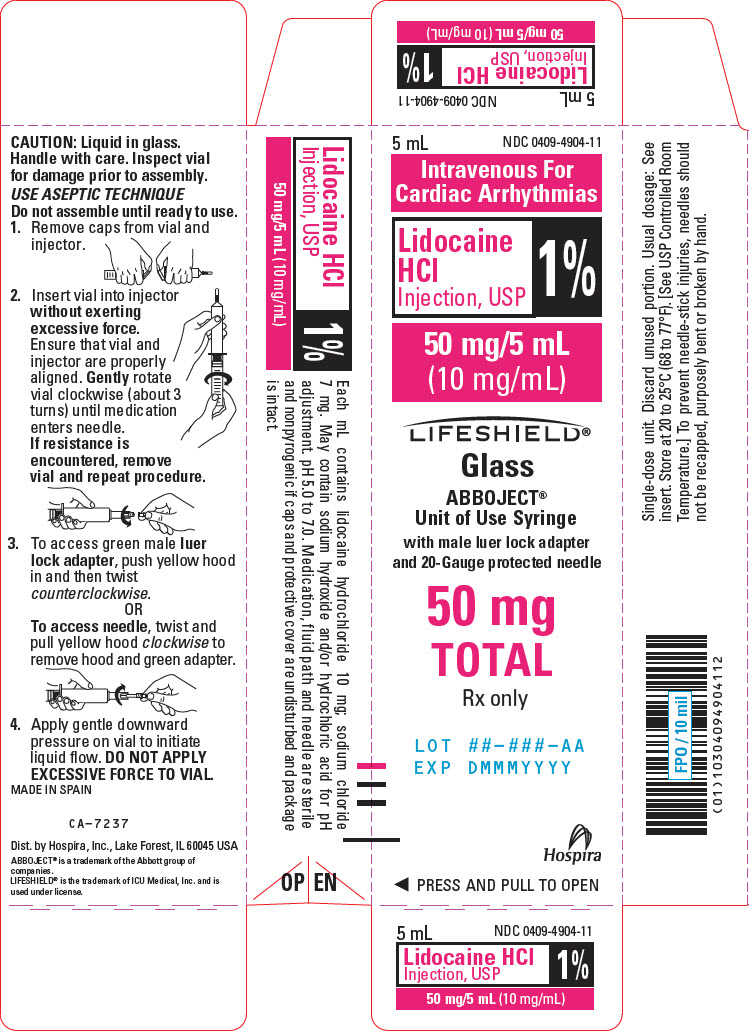 '.Lidocaine 1% 50Mg/5 Ml Syringe.'