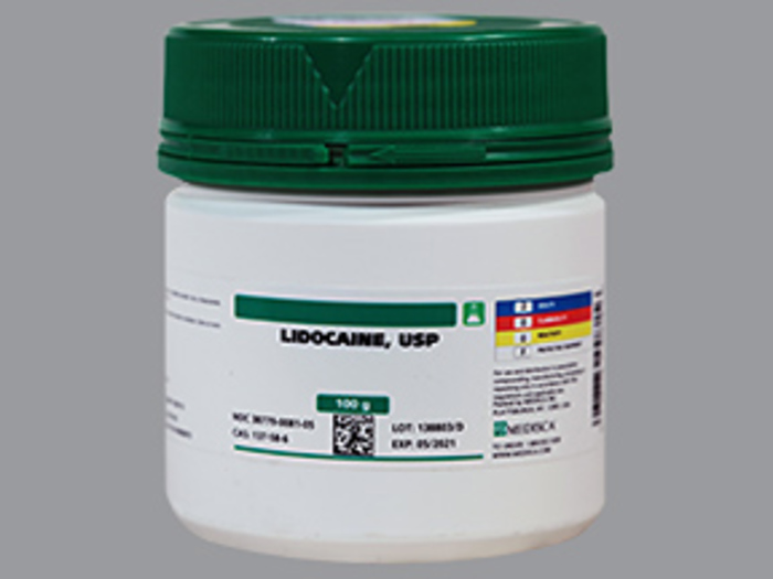 Rx Item-Lidocaine Powder(Non-Sterile Pharmaceutical Grade ) 100Gm By Medisca