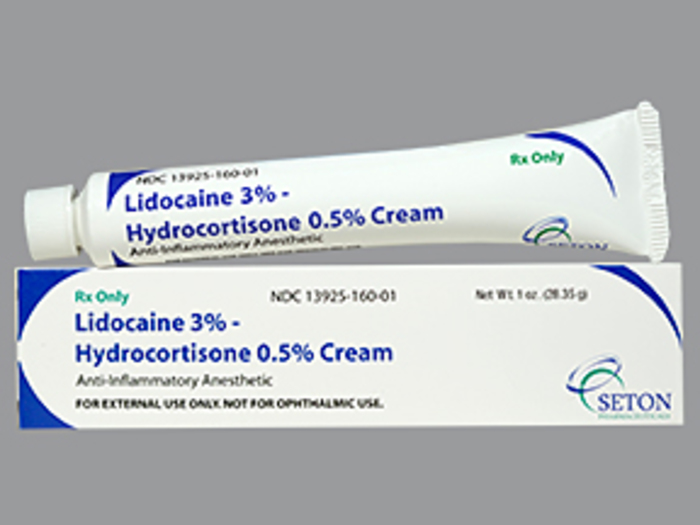 Rx Item-lidocaine-hydrocortisone 3/0.005 1 OZ Cream by Seton Pharma USA 
