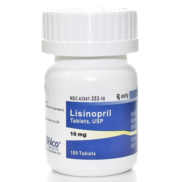 Rx Item-Lisinopril 10Mg 100 Tab By Solco Pharma Gen Zestril, Prinivil