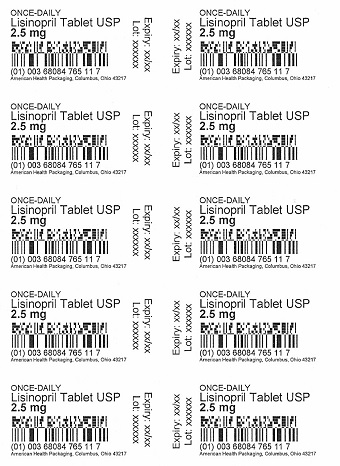 '.Lisinopril 2.5mg Tab 30 by AHP.'