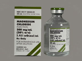 RX ITEM-Magnesium Chloride 200Mg/Ml 20% Vial 50Ml By American Regent Lab