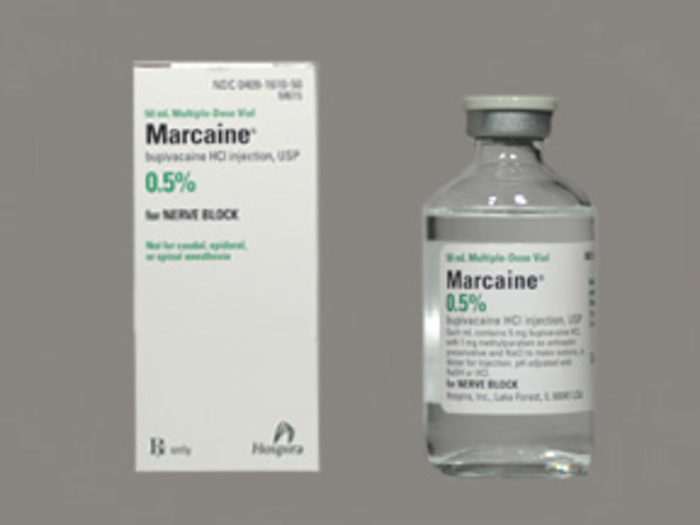 RX ITEM-Marcaine Bupivacaine 5Mg/Ml Vial 50Ml By Hospira Worldwide
