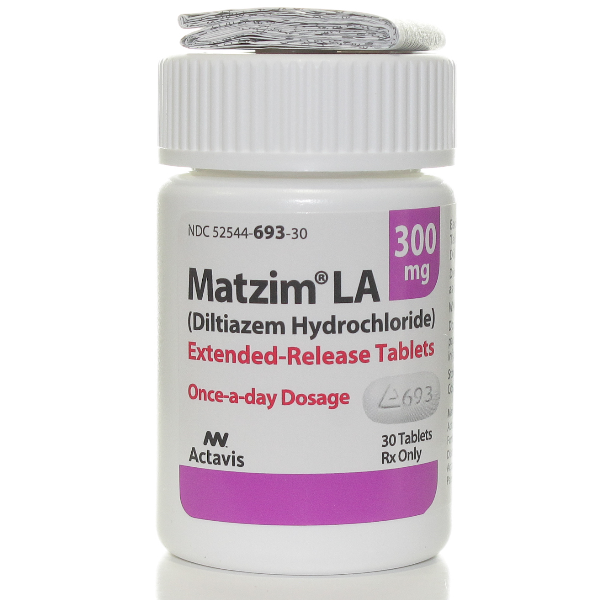 Rx Item-Matzim La 300Mg Tab 30 By Actavis Teva Pharma Gen Cardizem LA