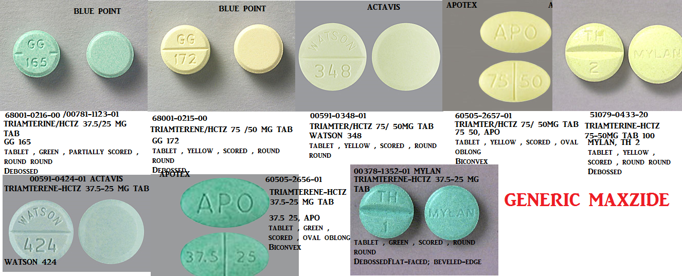 '.Maxzide 37.5/25Mg Tab 100 By Mylan Pharm.'