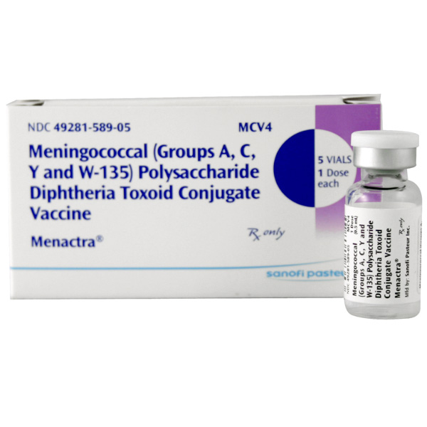 Rx Item-Menactra Meningitis Vaccine 4Mcg 0.5Ml Vial 5X1 By Sanofi Pasteur