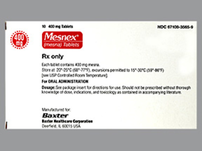 Rx Item-Mesnex 400Mg Tab 10 By Baxter Pharma Gen Mesna