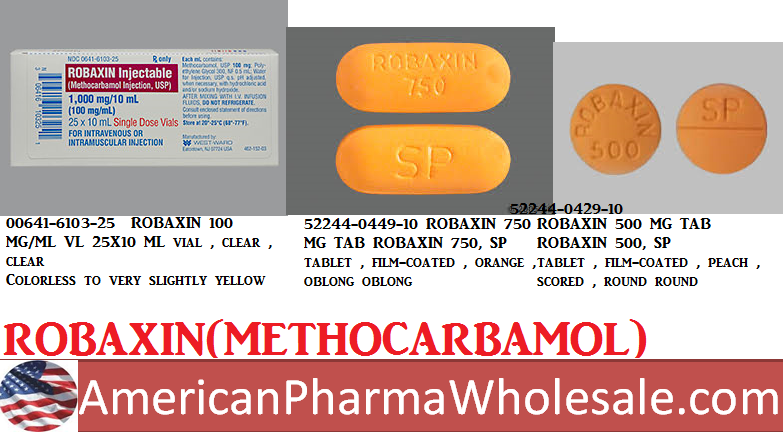 Rx Item-Robaxin 100Mg/Ml Vial 25X10Ml By Westward Pharma