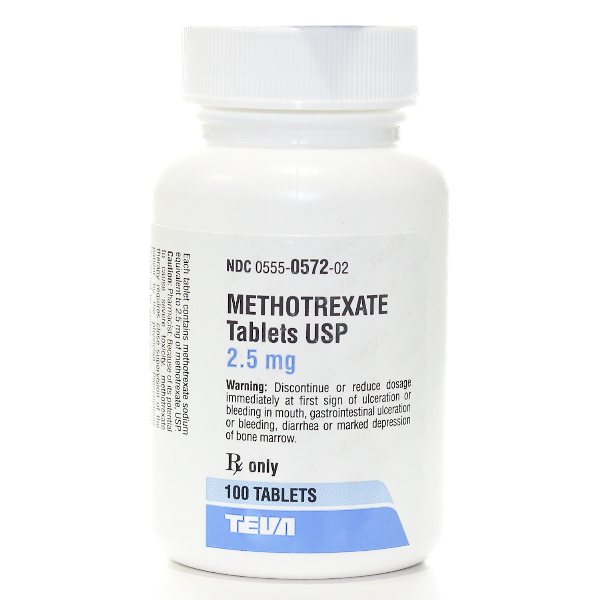 Rx ItemMethotrexate 2.5Mg Tab 100 By Teva Pharma