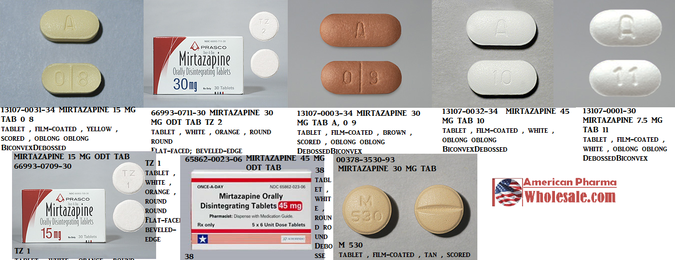 Mirtazapine 15mg Tab 1000 by Mylan Pharma