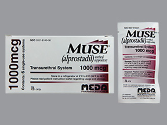 Rx Item-Muse 1000Mcg Alprostadil Suppository 6 By Meda Pharma