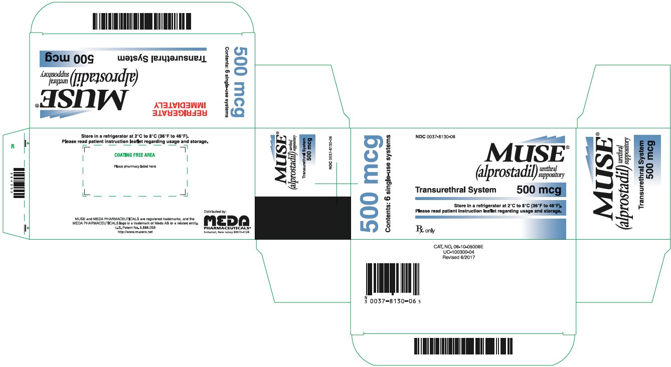 Rx Item-Muse 500Mcg Alprostadil Suppository 6 By Meda Pharma