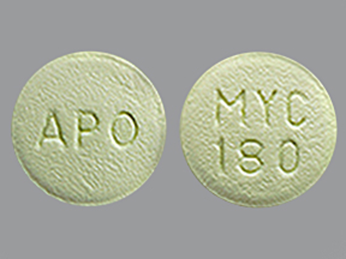 Rx Item-Mycophenolic Acid 180Mg Tab 120 Gen Myfortic By Apotex Corp Gen Myfotic 