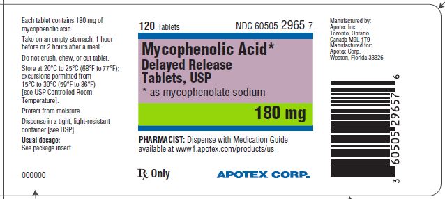 '.Mycophenolic 180Mg Tab 120 Gen Myfortic .'