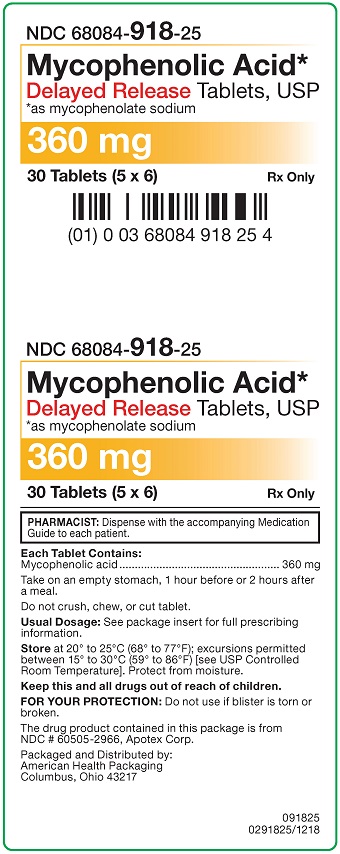 '.Mycophenolic 360Mg Tab 30 By American He.'