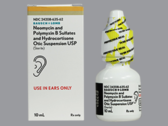 Rx Item-Neo-Poly-B HC 3.5 10K 1 Suspension 10Ml By Valeant- Cortisporin Otic