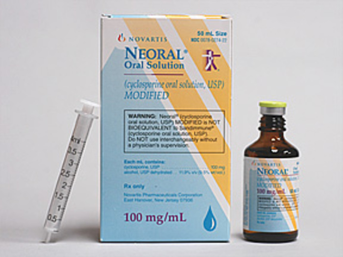 Rx Item-Neoral Oral Cyclosporin 50 ML sol by Novartis Pharma USA 