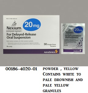 Rx Item-Nexium 20Mg Suspension 30 By Astra Zeneca Pharma