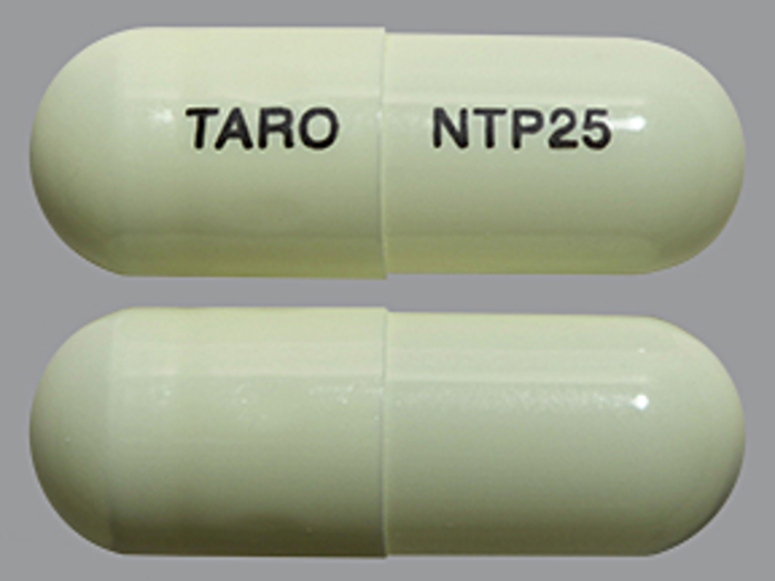Rx Item-Nortriptyline 25Mg Cap 90 By Taro Pharma Gen Pamelor