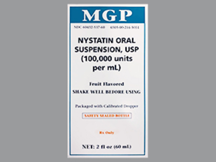 Rx Item-Nystatin Oral 100000 Ml Suspension 2 Oz By Morton Grove Pharma