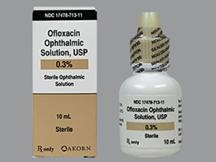 Rx Item-Ofloxacin 0.3% Drops 10Ml By Akorn Pharma Gen Ocuflox