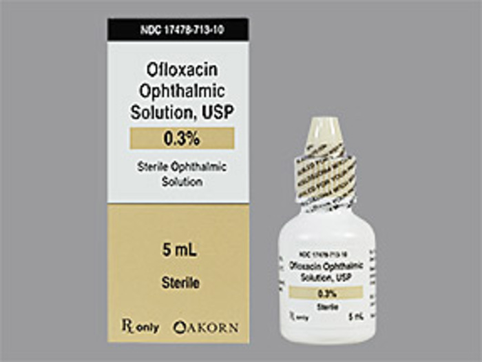 Rx ItemOfloxacin 0.3 Opthalmic Drops 5Ml By Akorn Pharma Gen Ocuflox