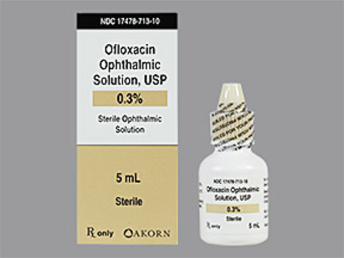 Rx Item-Ofloxacin 0.3% Opthalmic Drops 5Ml By Akorn Pharma Gen Ocuflox