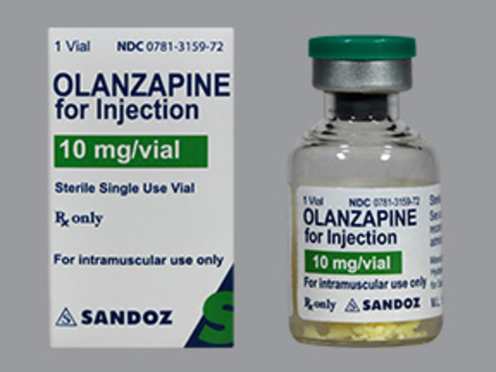 Rx Item-Olanzapine 10Mg Vial By Sandoz Pharma Gen Zyprexa