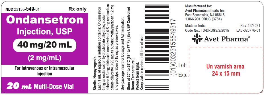 '.Ondansetron 40Mg Multi Dose Vi.'