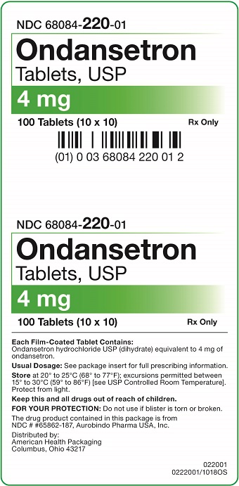 '.Ondansetron 4Mg Tab 100 By AHP.'