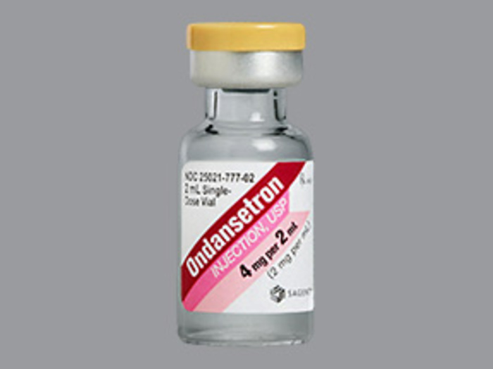 Rx Item-Ondansetron 4MG-2ML 25X2 ML Single Dose Vial by Sagent Pharma USA 