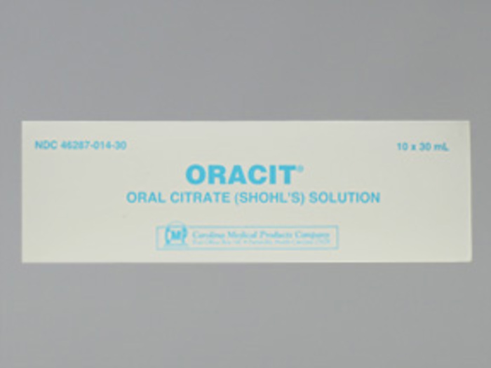 Rx Item-Oracit 640 490Mg Solution 10X30Ml By Carolina Med Prod Co