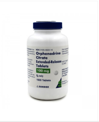 Rx Item-Orphenadrine Citrate 100Mg Tab 1000 By Sandoz Pharma