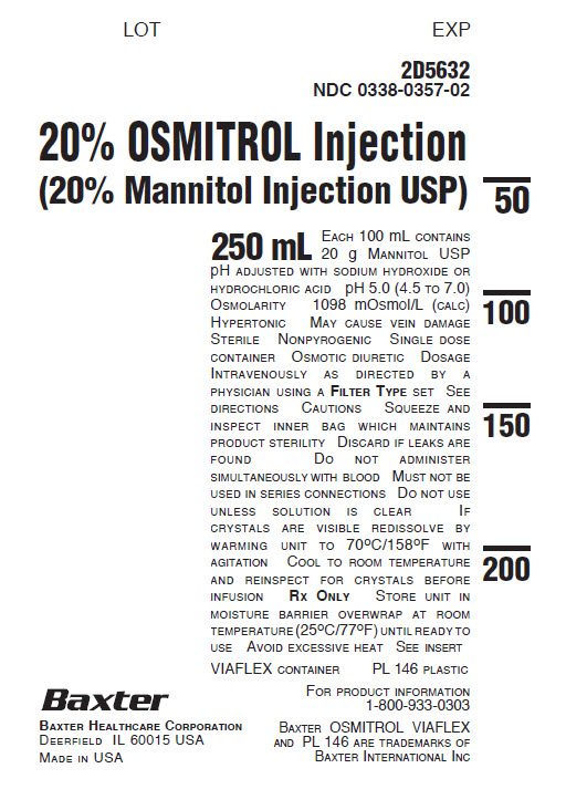 Rx Item-Osmitrol 20% Solution 36X250Ml By Baxter Pharma