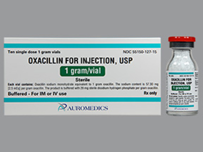 Rx Item-Oxacillin 1 Gm Vial 10 By Auromedics Pharma