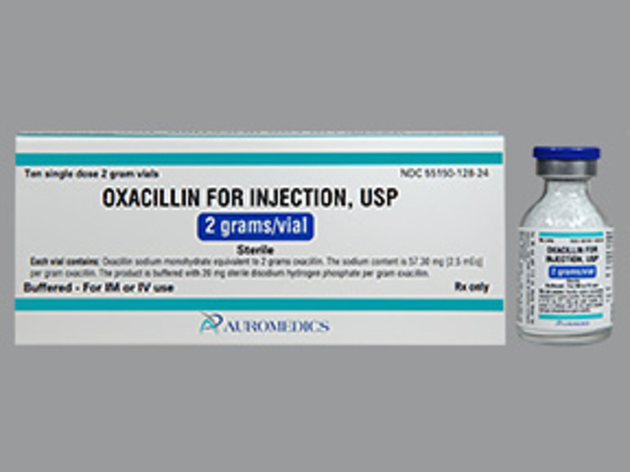 Rx Item-Oxacillin 2 Gm Vial 10 By Auromedics Pharma