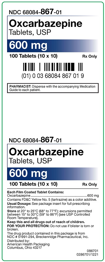 '.Rx Item-Oxcarbazepine 600Mg Ta.'