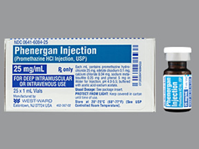 Rx Item-Phenergan 25MG/ML 25X1 ML Vial by Hikma Pharma USA 