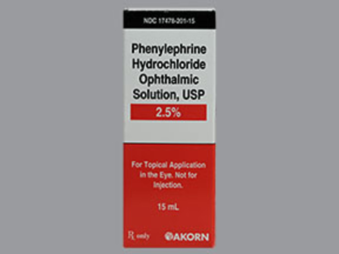 Rx Item-Phenylephrine 2.5% Drops 15Ml By Akorn Pharma Gen Mydfrin