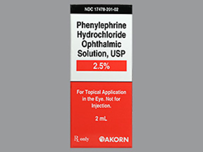 Rx Item-Phenylephrine 2.5% Drops 2Ml By Akorn Pharma Gen Mydfrin