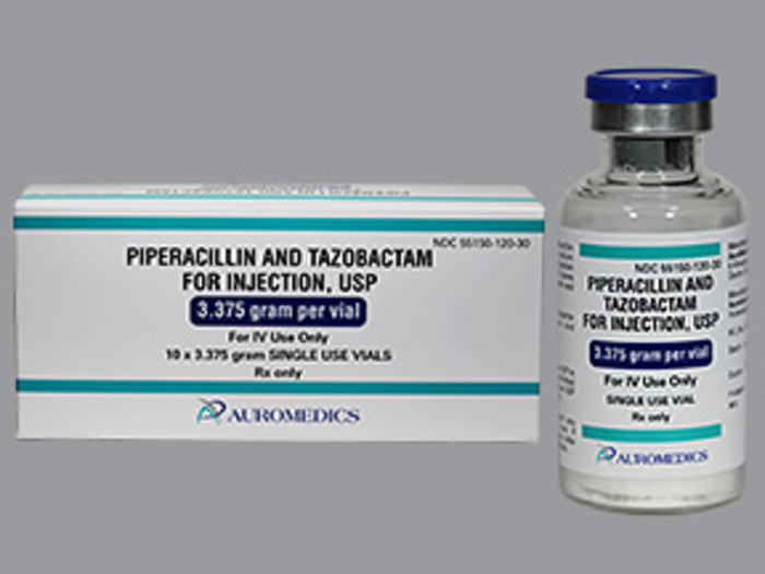 Rx Item-Piperacillin Sodium-Tazobactam 3.375 G Vial 10 By Auromedics Gen Zosyn