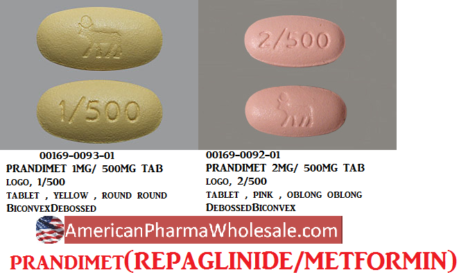 RX ITEM-Prandimet 1Mg 500Mg Tab 100 By Novo Nordisk Pharm