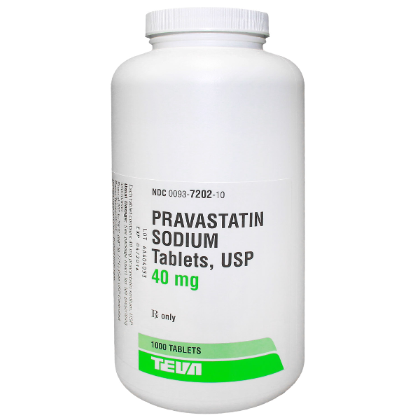 Rx Item-Pravastatin 40Mg Tab 1000 By Teva Pharma Gen Pravachol