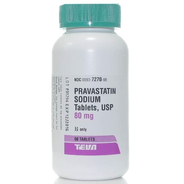 Rx Item-Pravastatin 80Mg Tab 90 By Teva Pharma Gen Pravachol