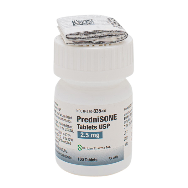 Prednisone 2.5mg Tab 100 by Strides Pharma Gen Deltasone