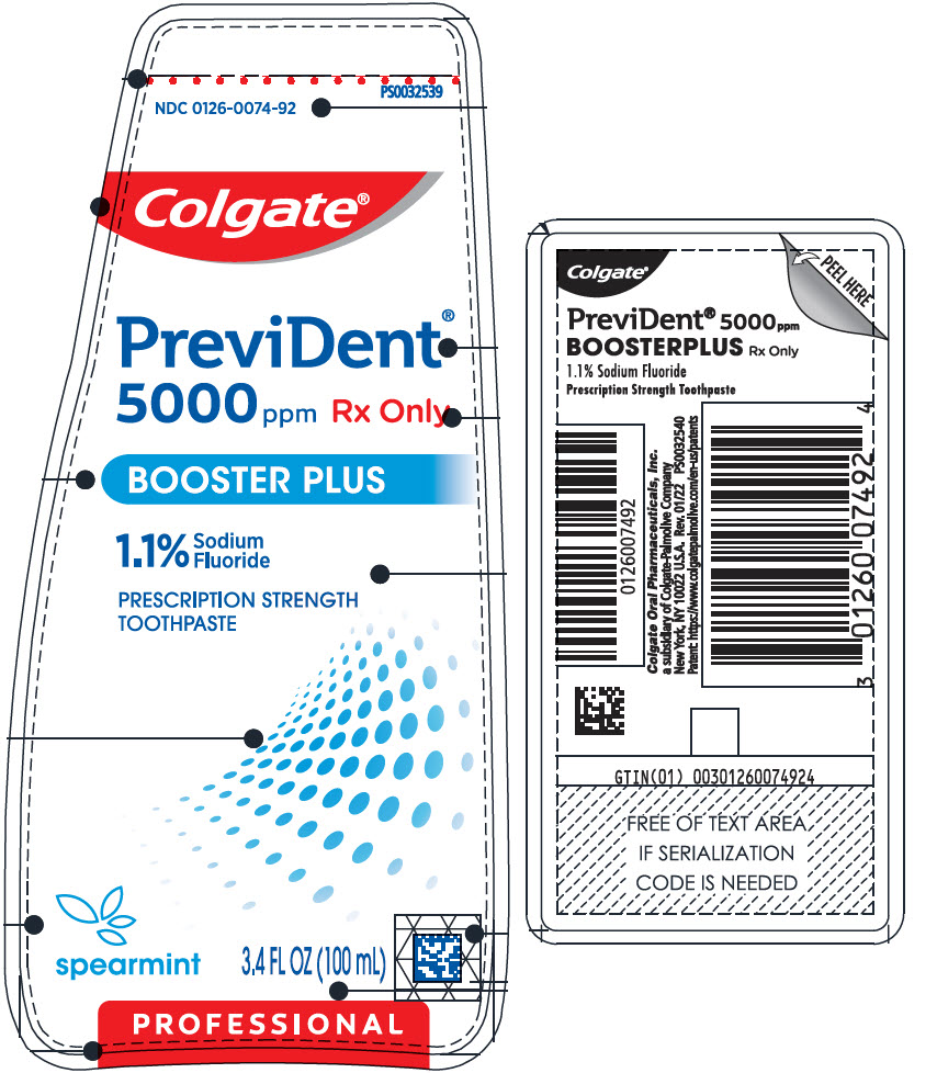 Rx Item-Prevident Plus 5000SPRMNT 100 ML Tooth Paste by Colgate Oral Pharma USA 