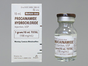 Rx Item-Procainamide 100Mg/Ml Vial 25X10Ml By Hospira Worldwide