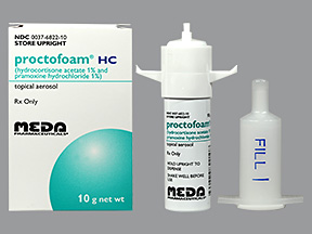 Rx Item-Proctofoam HC 1% 1% Foam 10Gm By Meda Pharma