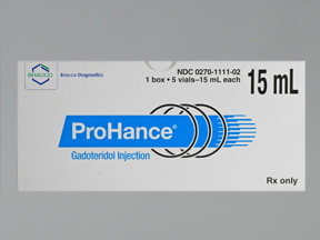 Rx Item-Prohance 279.3Mg/Ml Vial 5X15Ml By Bracco Diagnostics 