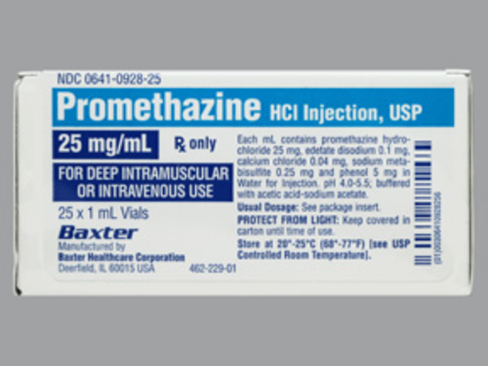 Rx Item-Promethazine 25MG/ML 25X1 ML Vial by Hikma Pharma USA 